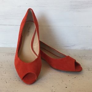 Talbot’s Suede Wedge Heels